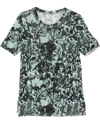 JNBY - Floral-Print Mesh T-Shirt - Lyst