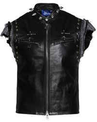 Marking Distance - Gimp Studded Leather Vest - Lyst