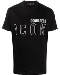 DSquared² - Icon Logo-print T-shirt - Lyst