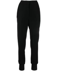 Emporio Armani - High-waisted Fitted-ankle Trousers - Lyst