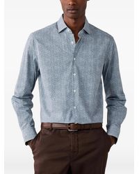 Hackett - Popeline Overhemd Met Bloemenprint - Lyst