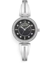 Bulova - Classic Crystal-Embellished 28Mm Watch - Lyst