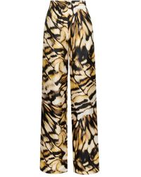 Oscar de la Renta - プリント シルクパンツ - Lyst