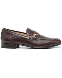 Bally - Suisse Logo-plaque Leather Loafers - Lyst