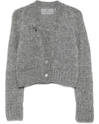 Ermanno Scervino - Button-Embellished Knit Cardigan - Lyst