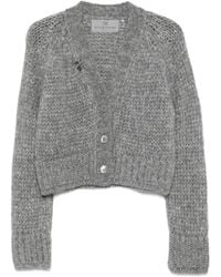 Ermanno Scervino - Button-Embellished Knit Cardigan - Lyst