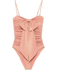 Zimmermann - Maillot De Bain À Détail De Nœud - Lyst