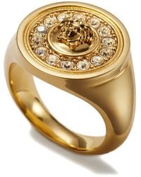 Versace - Bague Medusa Sertie De Cristaux - Lyst