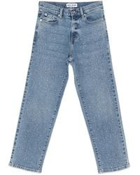 DKNY - Jean Taille Haute Ornementé - Lyst