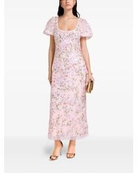 Needle & Thread - Floral-Print Midi Dress - Lyst