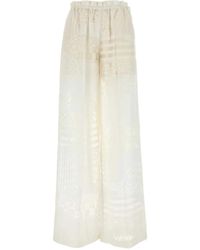 Fendi - Broek Met Kanten Vlakken - Lyst
