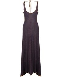 Marni - Linen-Viscose Dress With Colorful Edges - Lyst