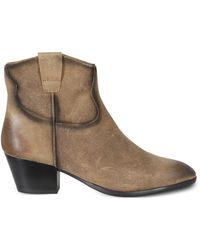 Ash - Bottines Fame D'Inspiration Western À Effet Usé - Lyst