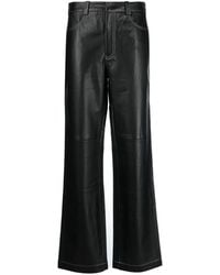 Axel Arigato - Spencer Straight-Leg Leather Trousers - Lyst