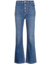 Maje - Schlagjeans Mit Hohem Bund - Lyst