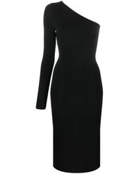 Victoria Beckham - Asymmetrische Midi-jurk - Lyst
