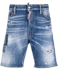DSquared² - Jeans-Shorts im Distressed-Look - Lyst
