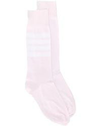 Thom Browne - 4-Bar Mid-Calf Socks - Lyst