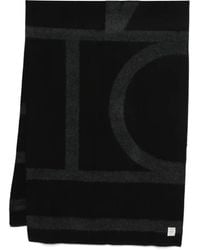 TOTEME - Wool Monogram Scarf-Donna - Lyst