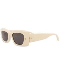 McQueen - Spike-Stud Rectangle-Frame Sunglasses - Lyst