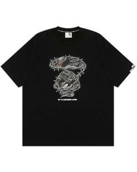 Aape By A Bathing Ape - Aapeunvs Moonface Graphic-Print T-Shirt - Lyst