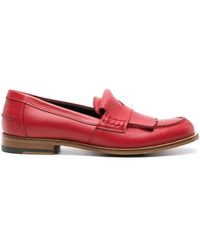 SCAROSSO - Bridget Leather Loafers - Lyst