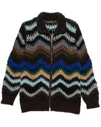 Sacai - Panelled Wool-Blend Coat - Lyst