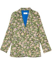 Maliparmi - Floral-Print Single-Breasted Blazer - Lyst