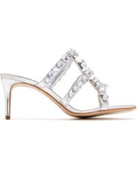 SCHUTZ SHOES - Sandales À Ornements En Cristal 80 Mm - Lyst