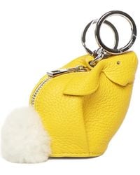 Loewe - Bunny Leather Keyring - Lyst