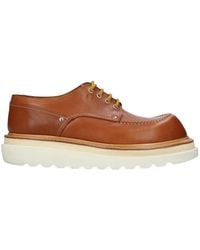 Premiata - Platform Stitched Leather Shoes - Lyst