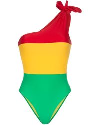 Paper London Sunrise Asymmetrisch Badpak - Rood