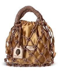 Kurt Geiger - Rhinestone Macramé Tote Bag - Lyst