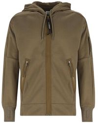 C.P. Company - Lens-Detailed Zip-Up Hoodie - Lyst