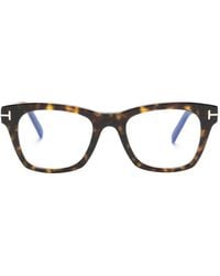 Tom Ford - Tortoiseshell Square-Frame Glasses - Lyst