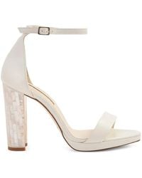 freya rose - Dove Block-Heel Sandals - Lyst