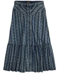 RRL - Floral-Motif A-Line Skirt - Lyst