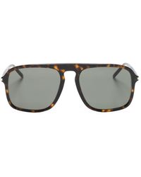 Saint Laurent - Sl 590 Square-frame Sunglasses - Lyst