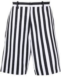 Moschino - Striped Chino Shorts - Lyst
