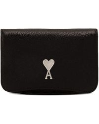 Ami Paris - Paris Paris Leather Card Holder - Lyst