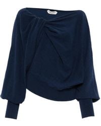 Alberta Ferretti - Pullover Mit Verdrehtem Detail - Lyst