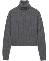 Prada - Pull En Cachemire À Col Roulé - Lyst