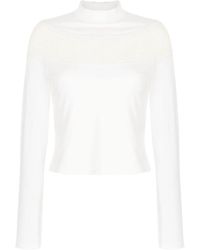 PONDER.ER - Long-Sleeve Crochet-Knit T-Shirt - Lyst