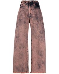 Marques'Almeida Jeans a gamba ampia - Rosa
