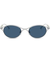 Tory Burch - Deco Oval-Frame Sunglasses - Lyst