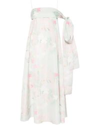 BERNADETTE - Bailey Floral-Print Bow-Detail Dress - Lyst