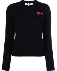 COMME DES GARÇONS PLAY - Pull À Patchs Cœur - Lyst