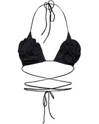 Magda Butrym - Haut De Bikini À Appliques Fleurs - Lyst