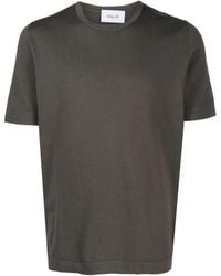 D4.0 - Camiseta De Canalé Fino Con Manga Corta - Lyst