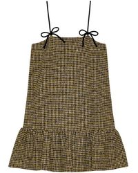 Ganni - Mouwloze Mini-jurk - Lyst